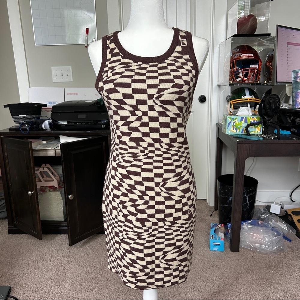 Dolls Kill Pretty Garbage Checkered Print Sleevel… - image 4